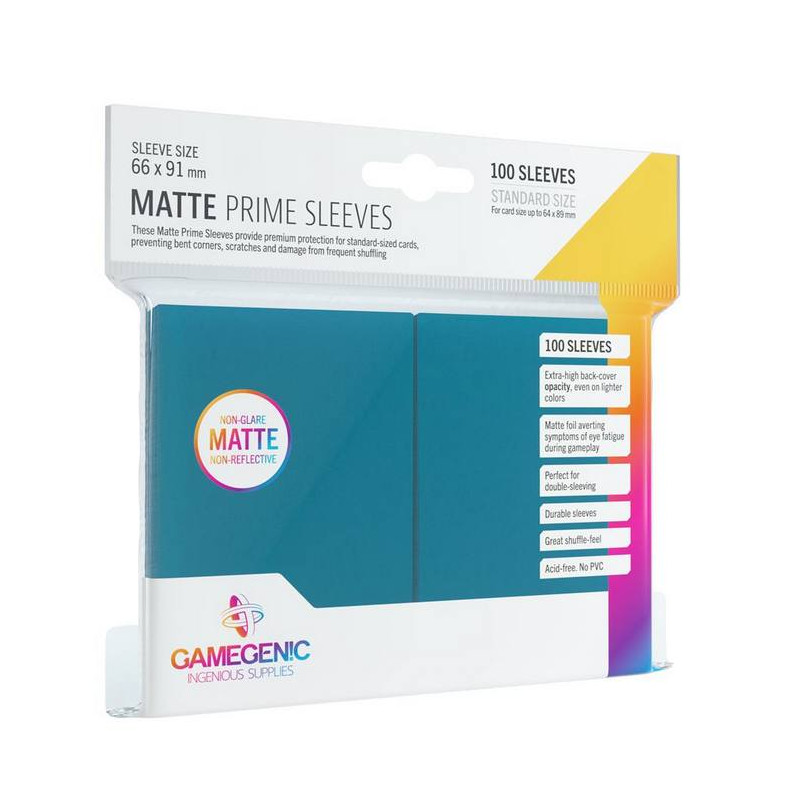Gamegenic: Pack Matte Prime Sleeves Blue (100)