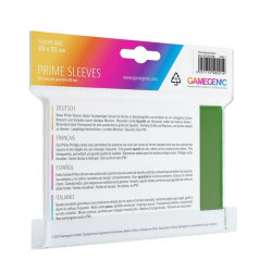 Gamegenic: Pack Prime Sleeves Green 66x91mm (100)