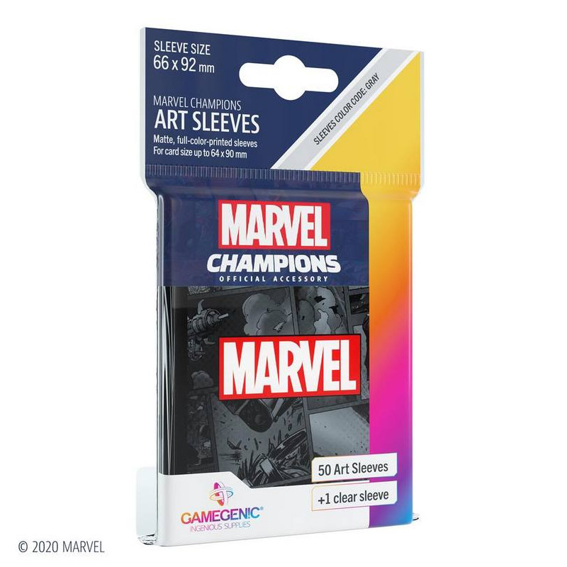 Gamegenic: Marvel Champions Sleeves Marvel Black