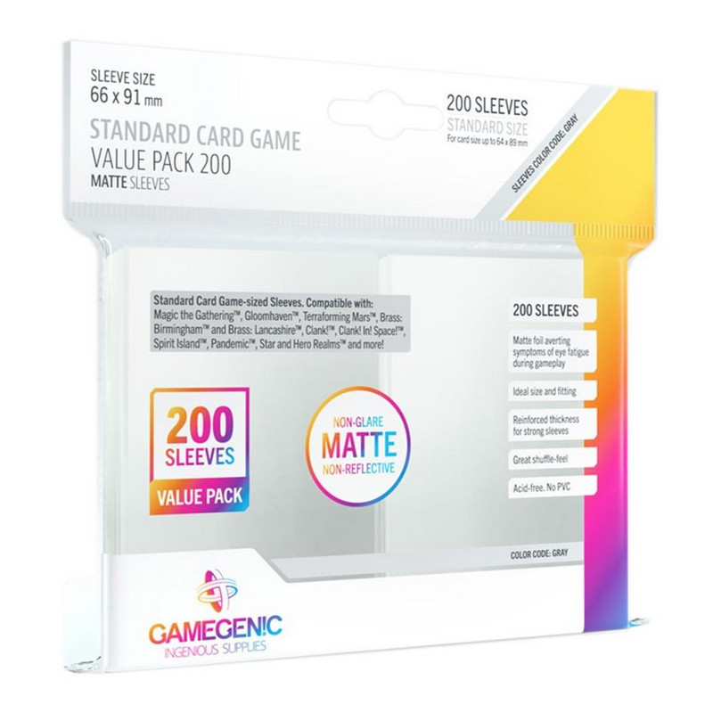 Gamegenic: Matte Standard Card Game Value Pack (200)